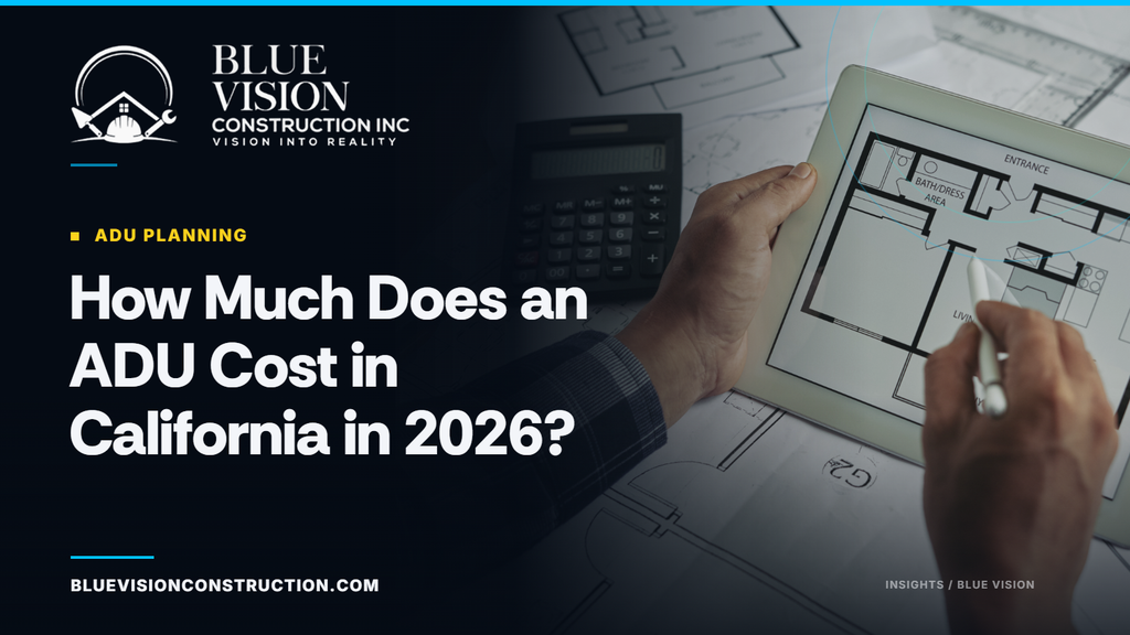 What affects ADU cost in California, including size, type, utilities, permits and finishes, plus current 2026 construction cost benchmarks.